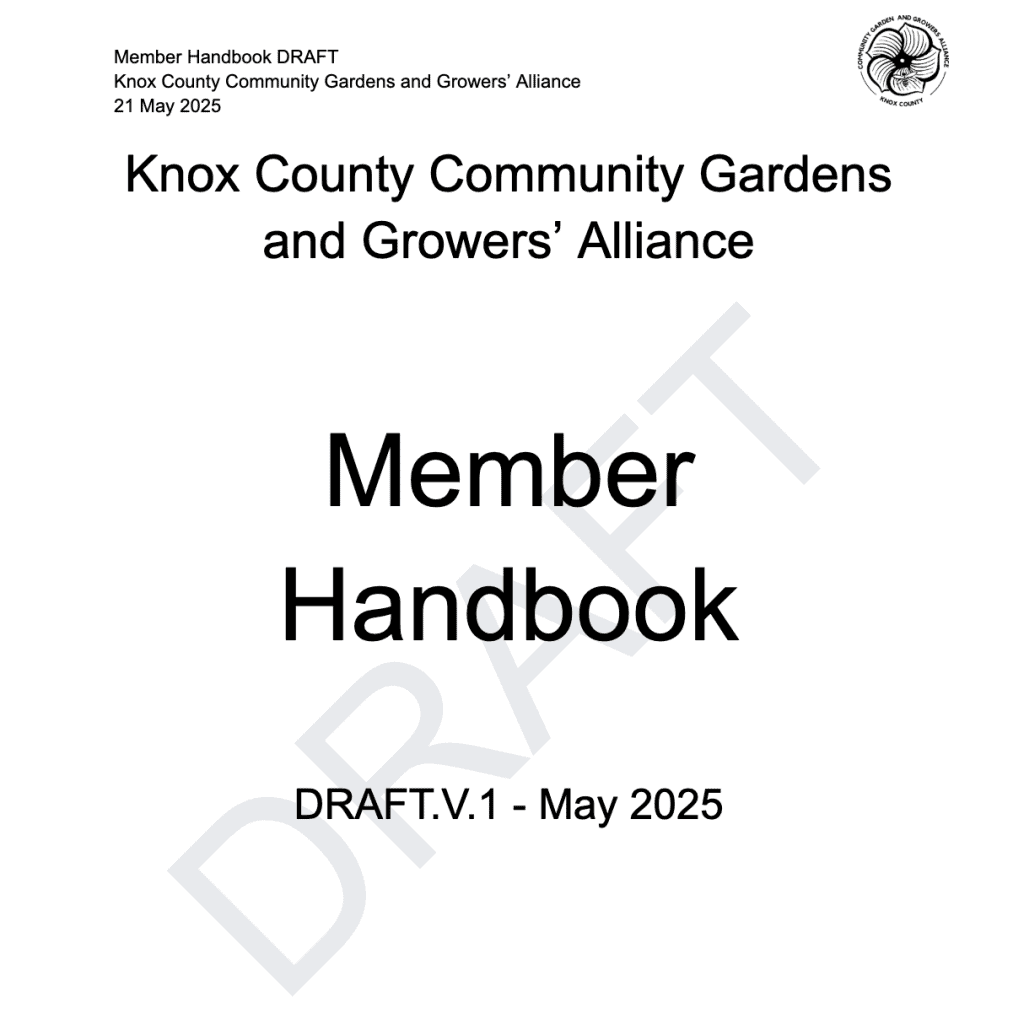 Membership Meeting: Alliance’s Membership Handbook