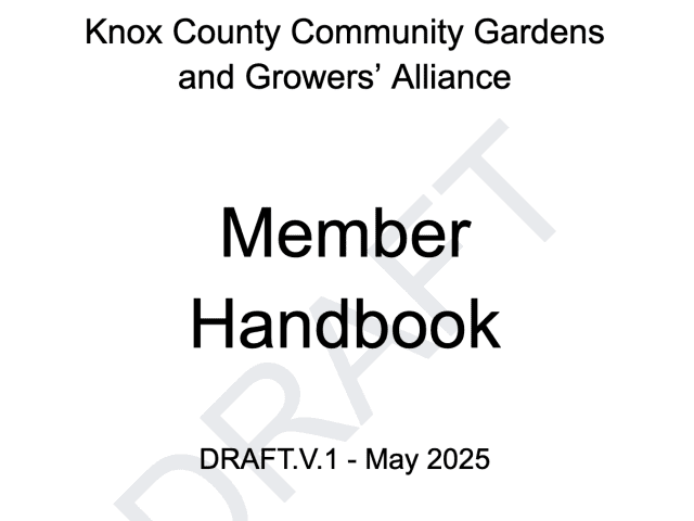 Membership Meeting: Alliance’s Membership Handbook